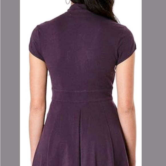 eShakti Deep Purple Blue Sleeveless Sheath Maxi Dress Large 14 - Picture 9 of 16